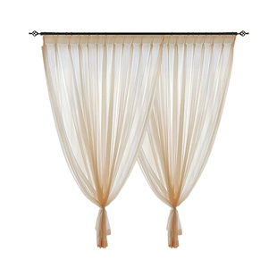 法式梦幻流光纱帘透光半透人卧室客厅高级感轻奢窗帘轻薄新款窗纱