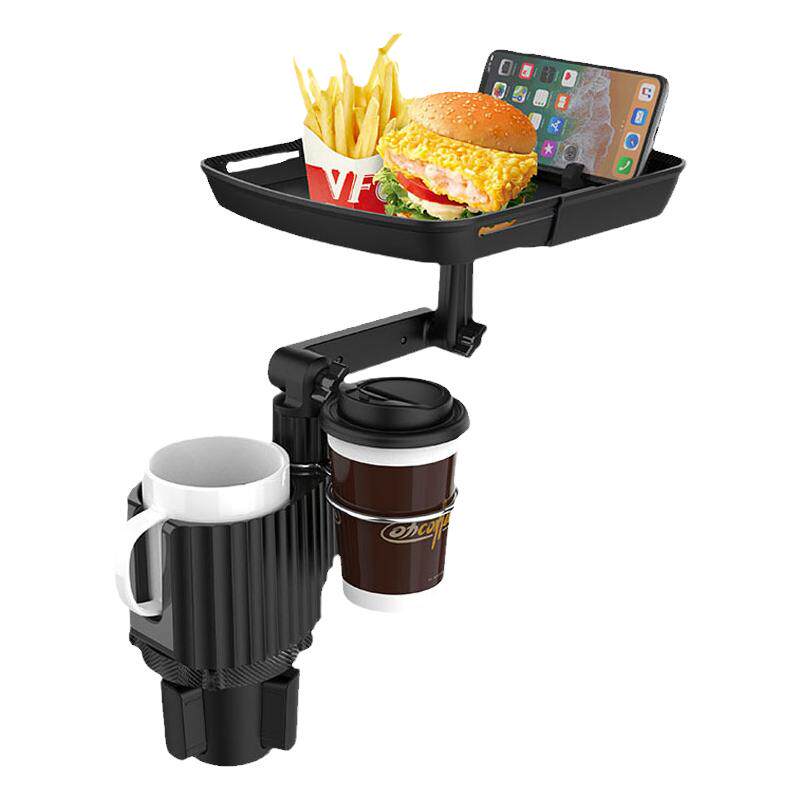 车载餐盘水杯架化妆台手机架合一
