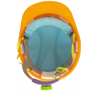 安全帽内衬套可拆卸通用蓝色工地施工劳保透气通风吸汗水洗垫韩国