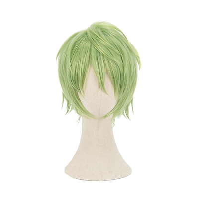曼柒殿阁动漫游戏绿色系cos假发
