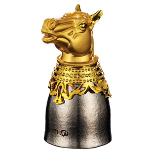 容山堂生肖马年纯钛酒具白酒杯轻奢高档家用酒盅一口杯精致小酒杯