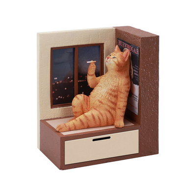 JXK窗边的哲学猫仿真创意猫咪