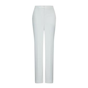Scofield女装时尚直筒西装裤象牙白通勤高腰长裤夏季裤子