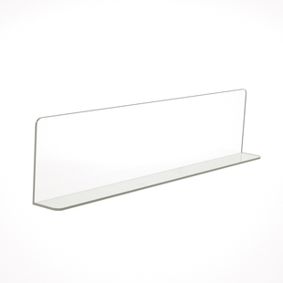 亚克力可定制L型透明挡板桌面镜柜塑料缝隙板桌边阳台防掉落隔板