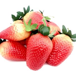 仿真草莓片模型塑料假水果小食物玩店样板房橱柜居家装饰摄影道具