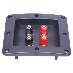 全新加厚加强四位音箱接线盒音箱音响用纯铜接线柱接线板接线端子