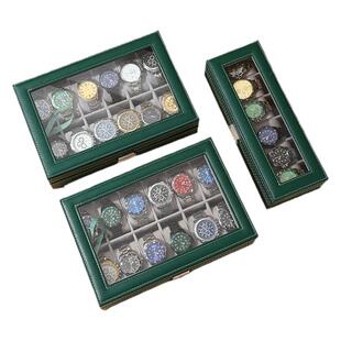 便雅高级版长毛绒带锁手表收纳盒便携手表包手表首饰盒家用手表箱