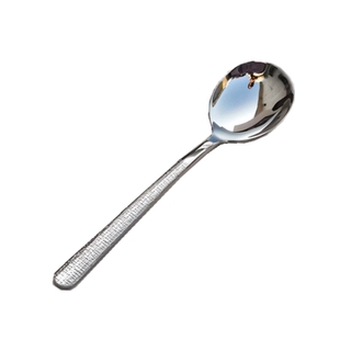 日式锤纹316不锈钢勺子 主餐更吃饭喝汤粥调羹圆勺分餐分菜勺公勺