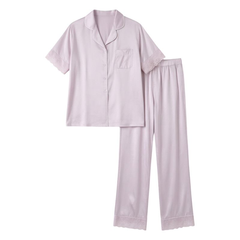 带胸垫三件套春夏季可外穿家居服