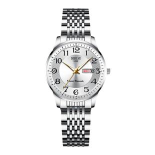 2025年手表男表全自动机械表防水夜光双日历中老年人情侣女士名表