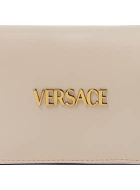【季末优惠】VERSACE/范思哲 女士Versace Tag对折钱包
