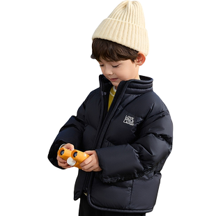 巴拉巴拉儿童羽绒服男童女童加厚外套冬季新款童装小童宝宝黑色小