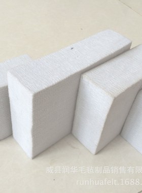 高密度白色中化抛光毡10-55mm厚工业用机械毛毡支持按样品做