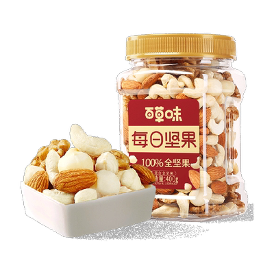 百草味炒货休闲零食健康坚果400g