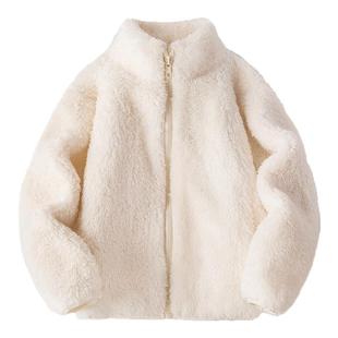 马卡乐童装女童保暖外套冬装2025新款儿童双面抓绒休闲开衫上衣暖