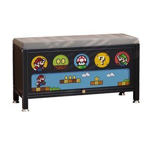 马里奥换鞋凳家用门口2026新款入户走廊鞋柜穿鞋凳一体收纳凳矮凳