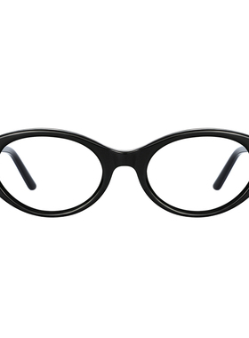 复古椭圆形猫眼窄框近视墨镜女款