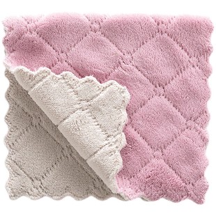 抹布厨房专用洗碗布不易沾油易清洗毛巾吸水不掉毛家用擦桌布清洁