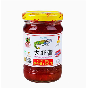 泰国虾酱200g 进口潘泰大虾膏冬阴功调味品即食不腥 虾酱空心菜