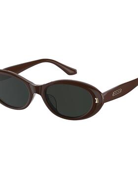 海伦凯勒新款复古猫眼小椭圆墨镜