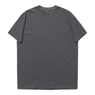 男健身运动训练收袖口小领口纯棉重磅透气显大肌肉垫肩短袖T恤