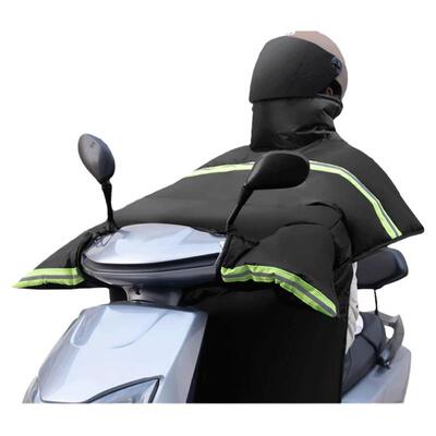 踏板摩托车挡风被冬季男跨骑弯梁加绒加厚加大加宽保暖防水防风罩