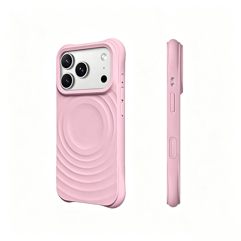 手机壳Magsafe磁吸波漾纹ins简约防摔液态硅胶适用iphone17promax苹果16pro女款15promax全包18pro纯色14镜头
