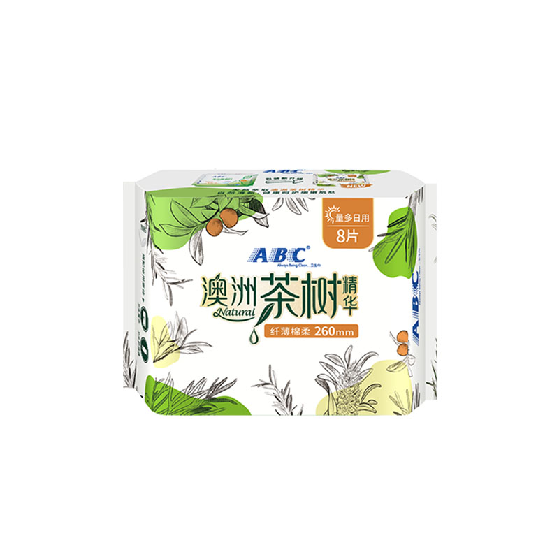 ABC卫生巾茶树精华日用加长260mm