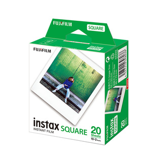 Fujifilm富士instax一次成像拍立得SQUARE方形相机相纸 SQ6/SQ1/SP-3 /SQ10/SQ20胶卷白边卡通花边立拍得胶片