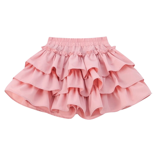 女童学院风半身裙夏季新款儿童蛋糕短裙小女孩蓬蓬裙公主裙裤