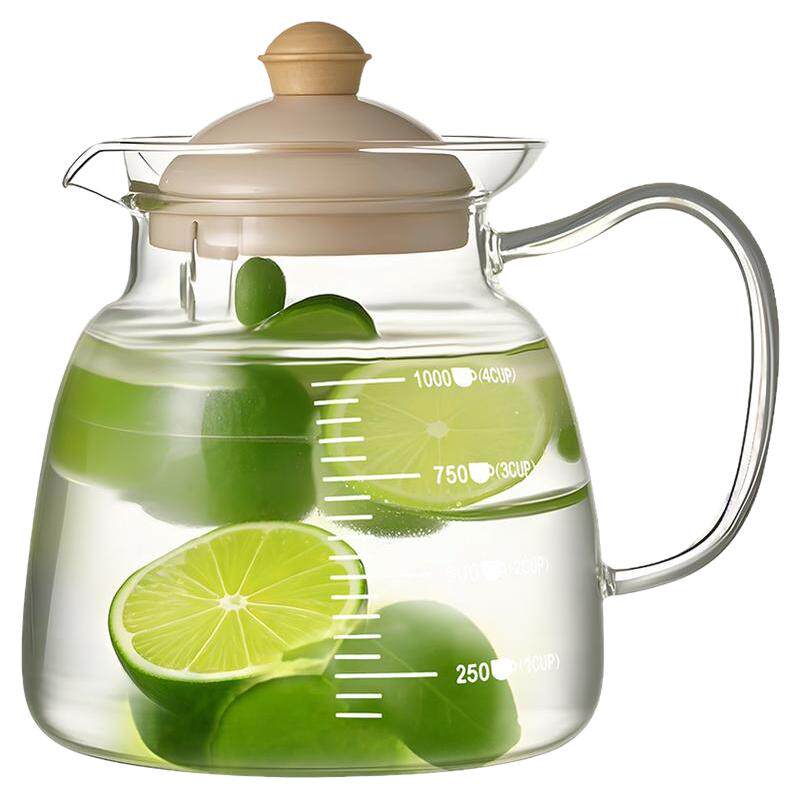 冷水壶玻璃耐高温凉水壶柠檬茶壶