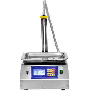 全自动小型数控防滴漏食用油灌装机液体智能称重定量芝麻酱分装机