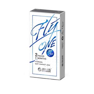 【自营】海昌隐形近视眼镜季抛盒3DFit2片水凝胶轻盈透氧官网正品