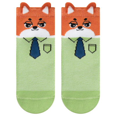 疯狂动物城儿童袜子纯棉春夏季薄款网眼袜男童卡通吸汗透气男孩袜