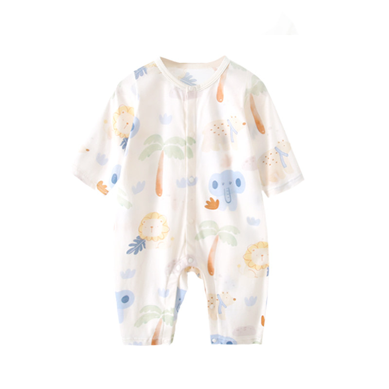 【冰蚕棉】婴儿衣服夏季超薄款长连身衣/爬服/哈衣