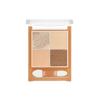 【保税】CEZANNE/倩诗丽四色珠光眼影盘修饰眼部02小白花纯欲妆容