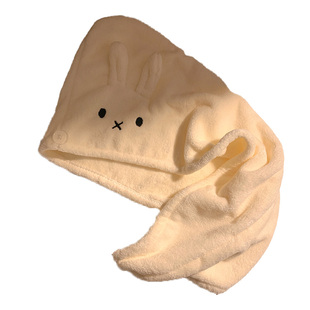 可爱兔子干发帽女加厚超强吸水速干包头发毛巾珊瑚绒浴帽2025新款