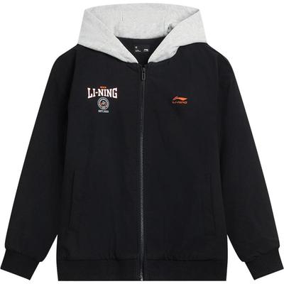 李宁童防泼水宽松棉服棉袄