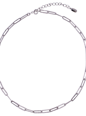 纹理感别针式链条基础款项链