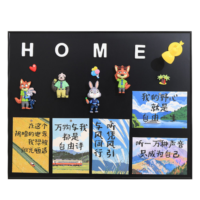 2026新款电表箱装饰画磁吸黑板diy冰箱贴客厅总开关遮丑挂画黑板