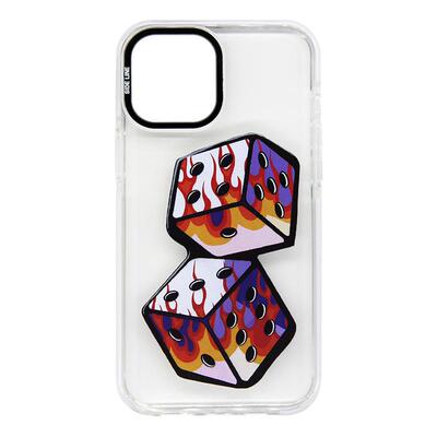 火焰骰子iPhone12透明软壳