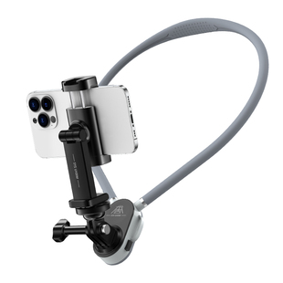 米丢挂脖手机支架第一视角拍摄设备磁吸防抖胸前固定脖子vlog拍摄神器骑行钓鱼直播运动相机全景相机通用