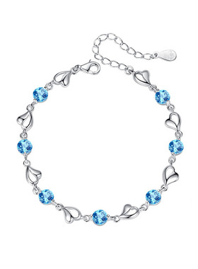 海洋之心S925纯银手链轻奢小众