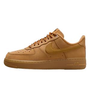 nike耐克女款冬季Air Force 1 空军一号小麦色休闲板鞋FZ7372-200