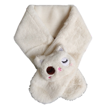 儿童围巾仿獭兔毛韩版毛绒宝宝围脖