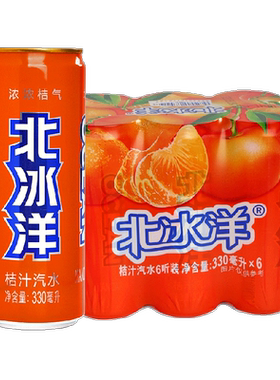 北冰洋桔汁味碳酸饮料330mlx6听