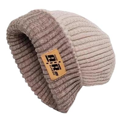 针织帽子女秋冬双面戴包头月子帽