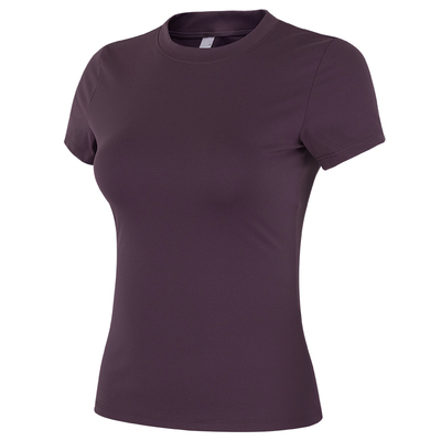 健身女孩速干高弹显瘦瑜伽短袖薄