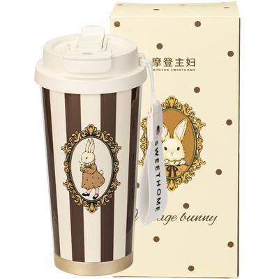 摩登主妇赫拉兔保温杯子陶瓷内胆