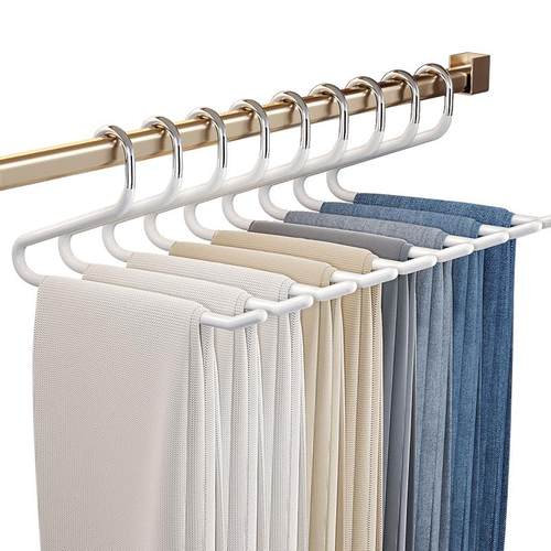 佳帮手鹅型裤架家用无痕裤夹夹子衣架多功能裤子收纳神器衣裤挂架